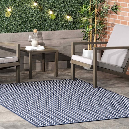 Nuloom Camryn Herringbone Indoor/Outdoor Area Rug 6ft 7in x 9ft GBCB22B-6709